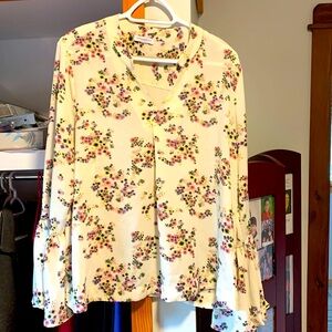 Carolina Belle collarless dress shirt.